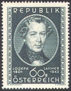 Austria 1951 Joseph Lanner/ Composers/ Music/ People/ Entertainment 1v (n42610)