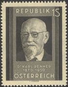 Austria 1951 President Karl Renner/ Politics/ Politician/ People/ Statesmen 1v (at1119a)