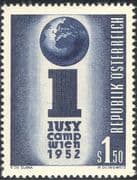 Austria 1952 International Union of Socialist Youth Camp/Emblem 1v (n44488)