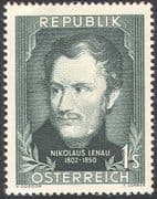 Austria 1952 Nikolaus Lenau/ Writer/ Books/ Literature/ People/ Art 1v (n42612)