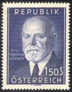 Austria 1953 President Korner/ Statesman/ Politician/ Politics/ People 1v (n43126)