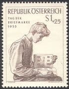 Austria 1955 Stamp Day /Philatelist/ Philately/ Books/ Album/ Stamps 1v (n37744)