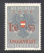 Austria 1956 Hungarian Relief Fund / Welfare / Eagle 1v o / p surch (n37752)