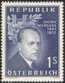 Austria 1957 Anton Wildgans/ Poet/ Poetry/ Writers/ Books/ Literature 1v (at1102a)