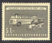 Austria 1957 Coach/ Car/ Post Bus/ Postal Transport/ Motors/ Motoring 1v (n24914)