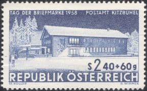 Austria 1958  Stamp Day/ Post Office Buildings/ Architecture/ Post/ Mail  1v  (at1183a)
