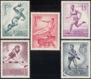 Austria 1959 Handball/ Gymnastics/ Athletics/ Running/ Sports/ Games 5v set (at1120a)