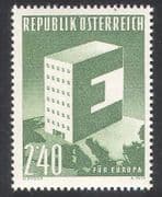 Austria 1959 United Europe / Building / Map / Politics / Animation 1v (n38679)