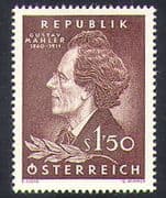 Austria 1960 Mahler / Composer / Music / People / Entertainment 1v (n38516)