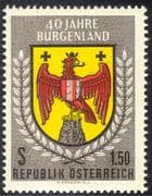 Austria 1961 Burgenland/ Eagle /Coat-of-Arms/ Heraldry/ History/ Politics 1v (n43129)