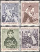 Austria 1961 Kunstlerhaus, Vienna 100th Anniversary/ Art/ Paintings/ Artists/ Heritage/ Nude/ Naked 4v set (n42837)