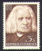Austria 1961 Liszt / Composer / Music / People / Entertainment 1v (n38520)