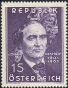 Austria 1962 Johann Nestroy/ Playwright/ Writers/ Authors/ Acting/ People 1v (at1101a)