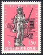 Austria 1963 Fire Engines/ Statue/ Emergency Rescue/ Firemen 1v (n26450)