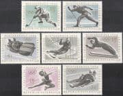 Austria 1963 Olympic Games/ Olympics/ Sports/ Skiing/ Shooting/ Ice Hockey/ Skating 7v set (n42831)