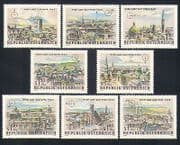 Austria 1964 Buildings / Architecture / Vienna / StampEx / WIPA 8v set (n33248)