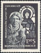 Austria 1964 Romanesque Art/ Gothic/ Stained Glass/ Carving/ Statue/ Sculpture 1v (at1062a)