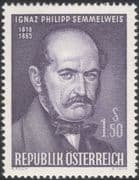 Austria 1965 Dr I Semmelweis/ Physician/ Doctor/ Medical/ Health/ People 1v (at1081a)