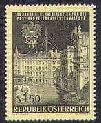 Austria 1966 PTT Centenary / Post Office / Mail / Buildings / Architecture 1v (n38517)