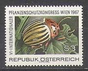 Austria 1967 Beetle / Insect / Nature / Plants 1v (n24441)