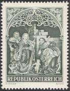 Austria 1967 Christmas/ Greetings/ Nativity/ Art/ Sculpture/ Artists 1v (at1023a)