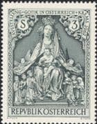 Austria 1967 Gothic Art Exhibition/ Madonna/ Wood Carving/ Statue/ Sculpture/ Arts 1v (at1054a)