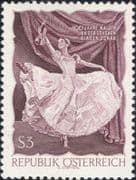 Austria 1967 Waltz/ Dancer/ Ballet/ Dance/ Dancing/ Violin/ Music/ Culture 1v perf 12 x 12 (n46292)