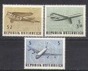 Austria 1968 Planes / Aviation / Transport 3v set (n24422)