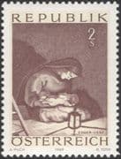 Austria 1969 Christmas/ Greetings/ Madonna/ Child/ Art/ Painting/ Painters/ Artists 1v (at1025a)