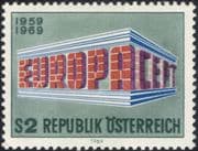 Austria 1969 Europa/ CEPT/ Colonnade Design/ Animation 1v (at1050a)