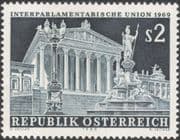 Austria 1969 Interparliamentary Union Meeting/ Parliament/ Buildings/ Architecture/ Statues/ Street Light 1v (at1116a)