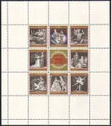 Austria 1969 Music / Opera / Ballet / Composers 8v sht n31697