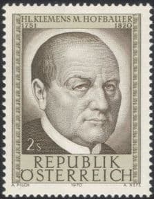 Austria 1970 St Clement Hofbauer/ Preacher/ Theologian/ Religion/ People 1v (at1105a)