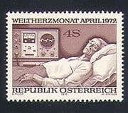 Austria 1972 Medical / Health / Heart / Hospital / Patient 1v (n31299)