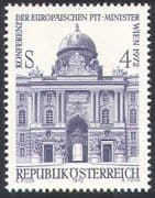Austria 1972 Postal Conference/ Hofburg Palace/ Buildings/ Architecture 1v (n42168)