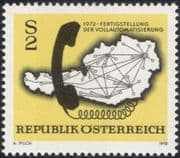 Austria 1972 Telephone/ Communications/ Telecomms/ Technology/ Maps 1v (at1059a)
