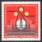 Austria 1972 Town Hall/ Buildings/ Architecture/ Economy Congress/ Printing/ Industry/ Commerce/ Business 1v (n42157)
