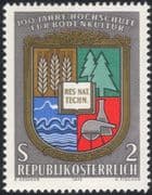 Austria 1972 University of Agriculture/ Crops/ Trees/ Farming/ Education 1v (at1060a)
