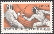 Austria 1974 Fencing/ Fencers/ Sports/ Games/ Animation 1v (n43043)