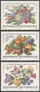 Austria 1974 Horticultural Show/ Fruit/ Flowers/ Vegetables/ Nature 3v set (at1080a)