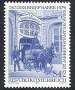 Austria 1974 Stamp Day / Horse / Transport 1v (n27683)