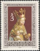 Austria 1977 Christmas/ Greetings/ Madonna/ Child/ Carving/ Sculpture/ Art 1v (at1033a)