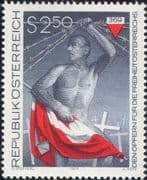 Austria 1977 Martyrs for Austrian Freedom/ Flag/ Barbed Wire/ Fighters 1v (s5064g)