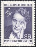Austria 1978 Meitner/ Scientist/ Nuclear Science/ Atomic/ Physics/ Physicist/ People 1v (n44282)