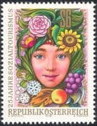Austria 1978 Tourism/ Grapes/ Apple/ Fruit/ Flowers/ Snowflake/ Plants 1v (n44268)