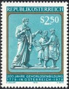 Austria 1979 Deaf/ Medical/ Health/ Education/ Carving/ Art/ Disabled/ Deafness 1v (n43980)