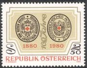 Austria 1980 Austrian Red Cross 100th Anniversary/ Medical/ Health/ Welfare/ Emblem/ Crest 1v (n43056)