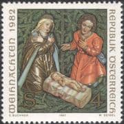 Austria 1982 Christmas/ Greetings/ Crib Figurines/ Sculpture/ Carving/ Art 1v (at1037a)