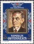 Austria 1982 Max Mell/ Writer/ Authors/ Writers/ Books/ Literature/ People 1v (at1170a)