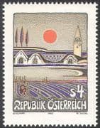 Austria 1983 Kumpf/ Modern Art/ Contemporary Paintings/ Buildings/ Sun/ Artists 1v (n31414)